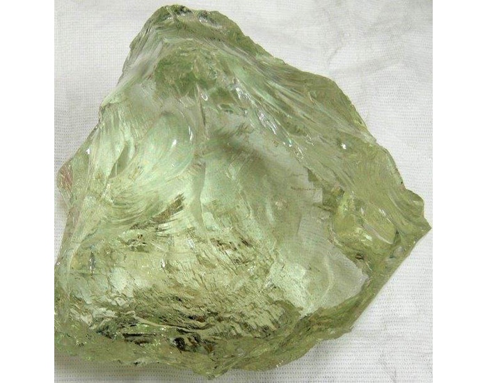 A sample of vitrified glass used to sequester radioactive material